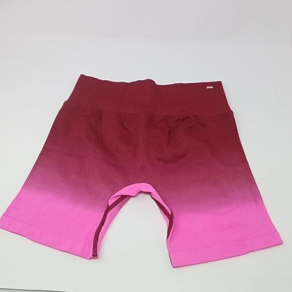 Victoria Secret Red and Pink gradient biker shorts Tag size M - Picture 2 of 5